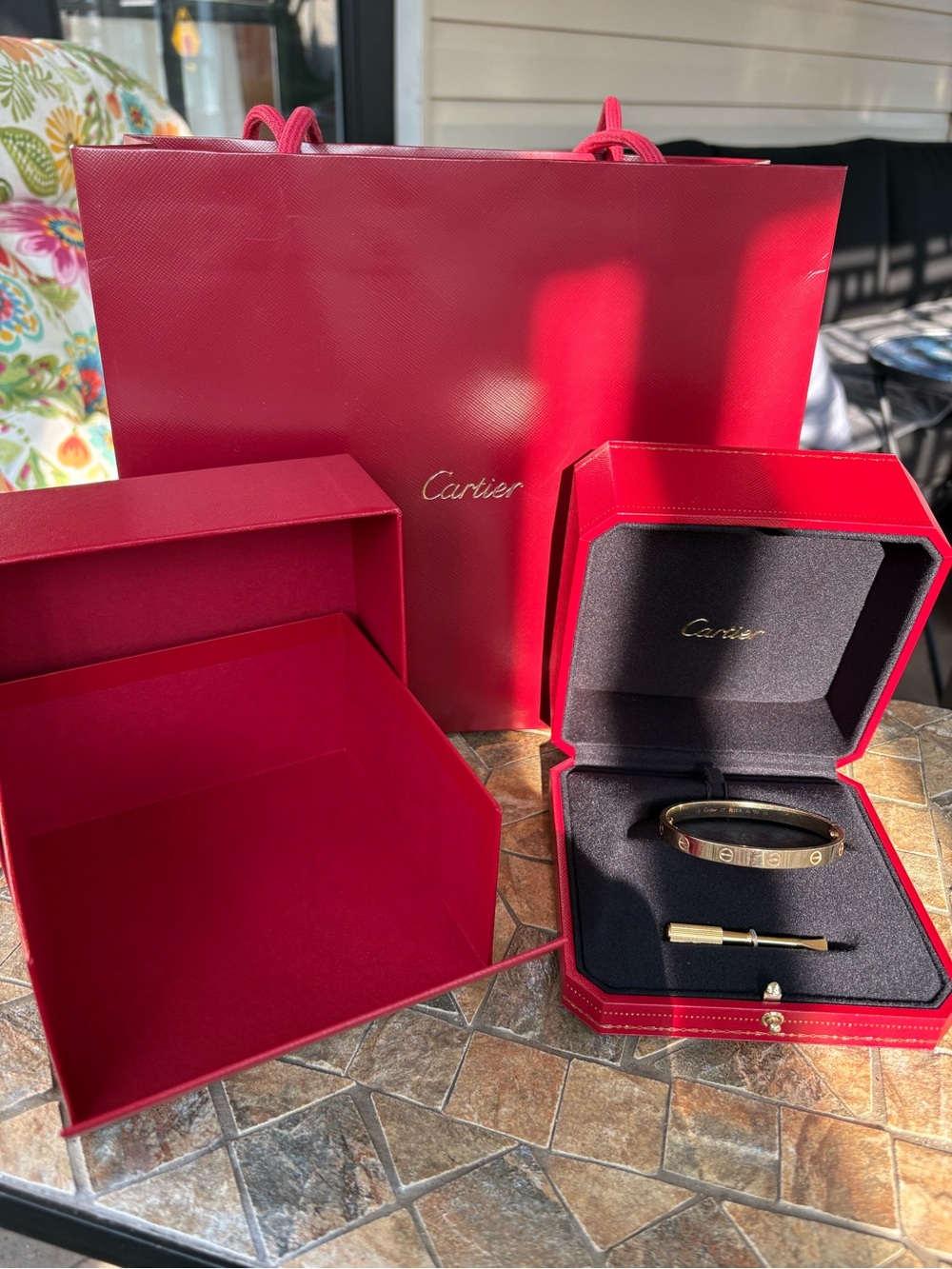 Cartier 18K gold Love Bracelet - Picture 3 of 4